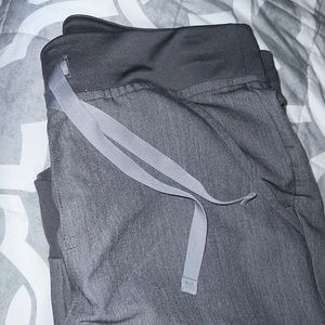 Figs Zamora Scrub Jogger Graphite with Grey Drawstring